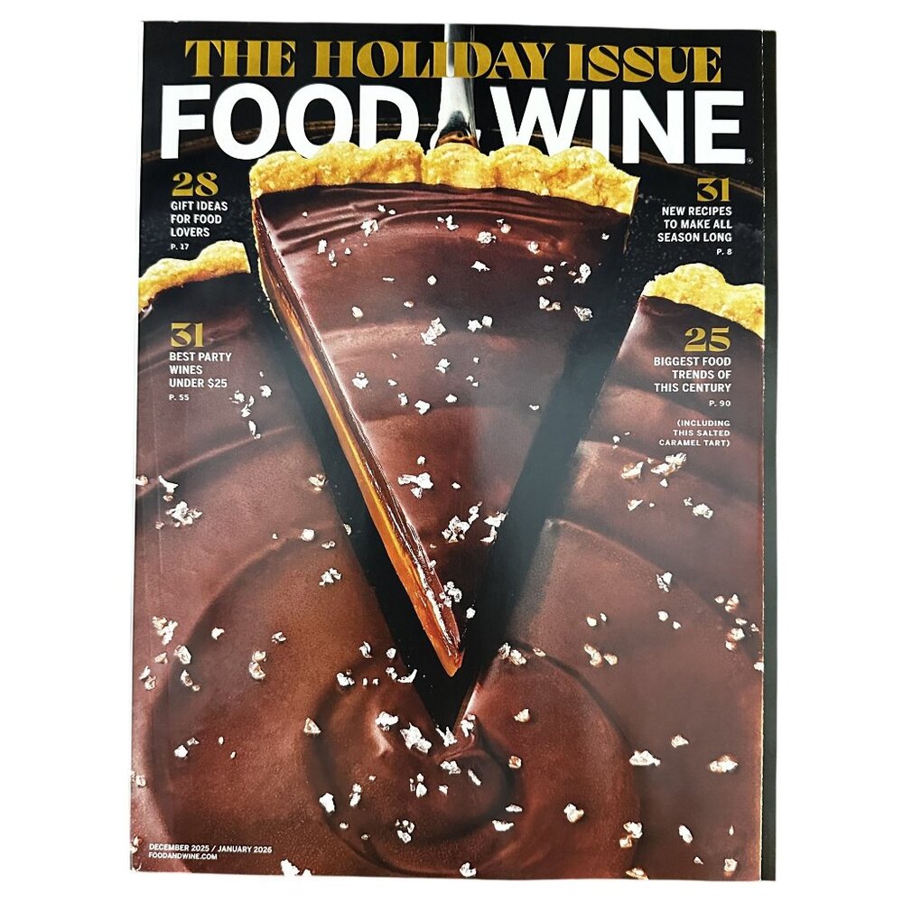 Food and Wine Magazine December 2025 The Holiday Issue Gift Ideas Recipes